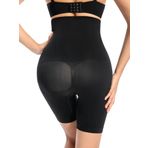 SAUNA SUIT Toparlayıcı Sıkılaştırıcı Göbek, Bel, Kalça Şekillendirici Korse Şort, 2 Beden inceltme (SIYAH, L)