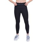 SAUNA SUIT Ultra Yüksel Bel Silikonlu Karın Basen Kalça Ve Toparlayıcı Kaydırmaz Siyah Korse Tayt (XL)