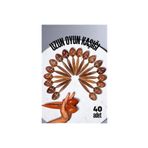 SAVA HOME COLLECTİON Uzun Oyun Kaşığı Halk Oyunu Kaşığı - Kına Kaşığı Uzun Saplı Zeybek Oyun Kaşığı 40 ADET