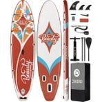 SavaBoards Beauty Brown Geniş ve Dengeli Şişme Paddle Board 335X84X15 cm Touring Sup Seti - Kahverengi