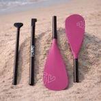 SavaBoards Çift Taraflı SUP Küreği – Alüminyum Paddle Board & Kayak Küreği (Pembe / Mavi / Siyah)