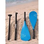 SavaBoards Çift Taraflı SUP Küreği – Alüminyum Paddle Board & Kayak Küreği (Pembe/Mavi/Siyah) (Mavi)
