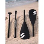 SavaBoards Çift Taraflı SUP Küreği – Alüminyum Paddle Board & Kayak Küreği (Pembe/Mavi/Siyah) (Siyah)