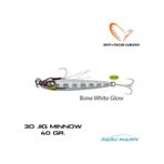 Savage Gear 3d Jig Minnow 40 gr Jig Bone White Glow Suni Yem