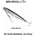 Savage Gear 3D Slim Minnow 100 gr Jig Flash Minnow Suni Yem