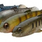 Savage Gear Craft Cannibal Paddletail 10.5 cm 12 gr Clear Water Mix 4 Adet Suni Balık Yemi