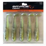 Savage Gear Gobster Shad 11.5Cm 16Gr Silikon Yem Green Pearl Yellow (5'Li Paket) İğnesiz