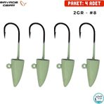 Savage Gear LRF 2 gr 8 4 Adet Glow Micro Sandeel Jighead