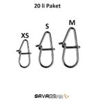Savage Gear Needle Eggsnaps S 24 kg 20 Adet Klips