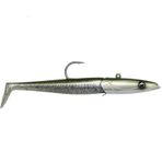 Savage Gear Sandeel 20 cm - 2 lastik balık + 1 olta iğnesi, Ağırlık: 265 g, Renk: Kum moru