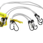 Savage Island Germe lastikleri, ekstra güçlü, zeytin yeşili, her iki uçta kancalı, elastik, bahçe, otomobil, ev işi, bagaj, dış mekan, kamp, 2 x 30 cm, 2 x 45 cm + 2 x 75 cm