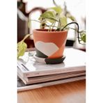 Savana Saksı+Tabak • Abstract Yeşil Sarı (2'li Set (Küçük+Orta))