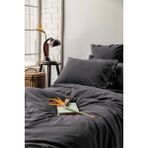 Savanna Blacky Yıkanmış %100 Pamuk Poplin Nevresim Takımı King - Siyah - 240 x 220 cm