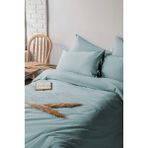 Savanna Yıkanmış %100 Pamuk Poplin Mint King Size Nevresim Takımı - 240 x 220 cm