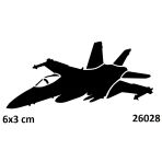 Savaş Uçağı F 16 Yapışkanlı Stencil Süsleme Ve Boyama Kalıbı