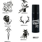 Savaşçı Ve Hazine Spray Tattoo Geçici Dövme Yapma Seti Sprey Dövme Kiti