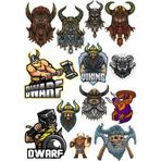 Savaşçı Warior Sticker Set-2 13 Parça Telefon, Tablet, Defter, Laptop Sticker