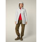 Save The Duck D47180W-CAROL Gri Çizgili Kadın Spor Ceket