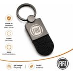 SAVEK Fiat Logolu Araba Anahtarlık Parlak Metalik, Çift Yönlü Logo, 9cm x 2,5cm, Hediyelik Oto Aksesuar - 9 x 2,5 cm