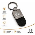 SAVEK Honda Logolu Araba Anahtarlık Parlak Metalik, Çift Yönlü Logo, 9cm x 2,5cm, Hediyelik Oto Aksesuar - 9 x 2,5 cm