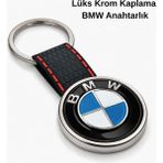 SAVEK Premium Bmw Anahtarlık Krom Kaplama Oto Anahtarlık Metal Gövde Şık Tasarım Bmw Araba Anahtarlık - 8cm x 3,5cm