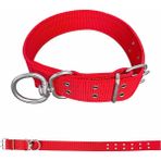 Savex Dokuma Kopek Boyun Tasmasi Kirmizi 5*80 Cm