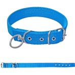 Savex Dokuma Kopek Boyun Tasmasi Mavi 2.5*50 Cm