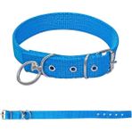 Savex Dokuma Köpek Boyun Tasması Mavi 4*70 cm - 4 x 70 cm