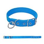 Savex Dokuma Kopek Boyun Tasmasi Mavi 4*70 Cm
