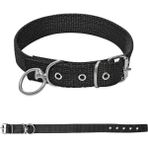 Savex Dokuma Kopek Boyun Tasmasi Siyah 2.5*50 Cm