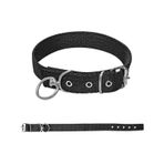 Savex Dokuma Kopek Boyun Tasmasi Siyah 3*60 Cm