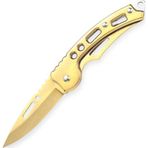 Savex Katlanır Cep Çakısı - Kemer Klipsli - SDR-10A - Gold
