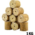 Savex Sazan Yemi - Delikli Küspe - Mısır - Silindir - 1 kg Paket - Çok Renkli - Standart