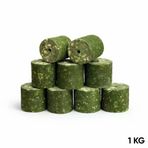 Savex Sazan Yemi - Delikli Küspe - Mısır - Silindir - Yeşil - 1 kg Paket