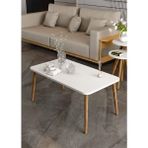 Savita Home Ahşap Orta Sehpa Kare - 90X50X42 cm - Beyaz