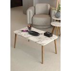 Savita Home Ahşap Orta Sehpa Kare - 90X50X42 cm - Efes