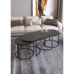 Savita Home Dolunay 3'lü Set Orta Sehpa - 45 cm - Bendir