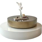 Savita Home Mionta Orta Sehpa - Beyaz&Gold