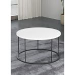 Savita Home Orta Sehpa Terra Lüx - 70 Çap x 46 cm - Beyaz
