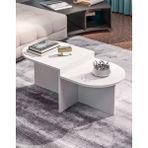 Savita Home Setro Orta Sehpa - 42 cm - Beyaz
