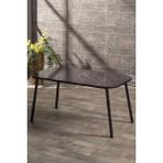 Savita Home Siyah Metal Orta Sehpa Kare - 90X50X44 cm - Bendir