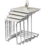 Savita Home Zigon Sehpa Krom Marmo Modern Tasarım Dayanıklı Metal Ayak Şık Salon Mobilyası