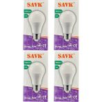 Şavk 12W 4000K (Günışığı) E27 Duylu LED Ampul (4 Adet) - Gün Işığı