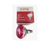 Şavk 150W R125 220V Kırmızı Cam Isı Ampulü