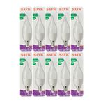 Şavk 5,5W LED Ampul, 420Lm, Beyaz Işık, E14 Duylu, 10 Adet