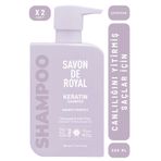 Savon De Royal Keratin Canlılığını Yitirmiş Saçlar İçin Pürüssüz Etkili Şampuan 500 ml 2 adet
