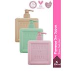 Savon De Royal Provence Luxury Sıvı Sabun Karma Paket 500 ml 3 Adet | Krem, Yeşil, Mor | Vegan, Nemlendirici
