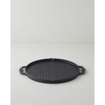 Savor Premium Yuvarlak Grill Tava 34 cm Siyah