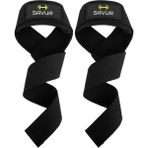 Savur Padded Lifting Straps / Crossfit Halter Kayışı - Siyah - Standart