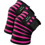 Savur Pro Knee Wraps - Diz Bandajı - Crossfit Ağırlık Dizliği 2'li - Mor - Standart